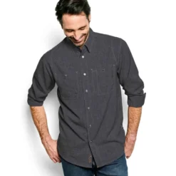 Orvis Tech Chambray Tall Work Shirt - Men's -Simms Shop 1068192 800 auto