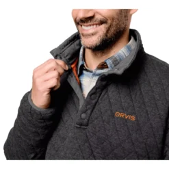 Orvis Outdoor Quilted Snap Sweatshirt - Men's -Simms Shop 1089752 800 auto